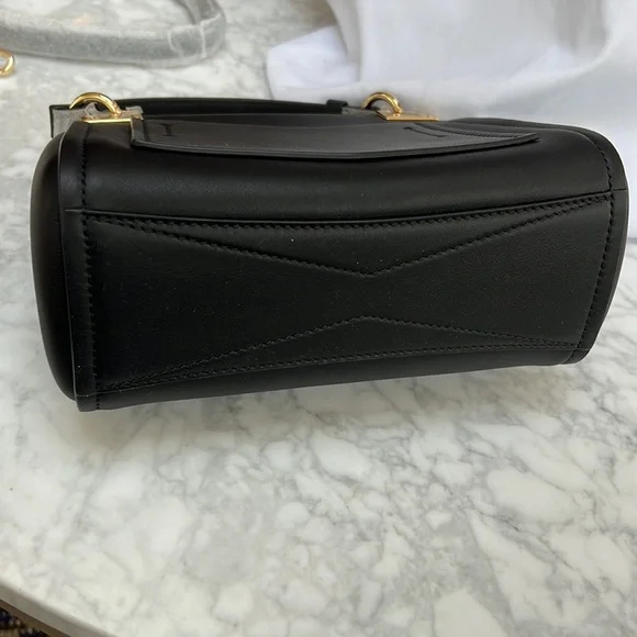 LAST CHANCE.  GONE./SOLD Givenchy Mystic Mini Black Calfskin Handbag. NEW - Picture 4 of 10